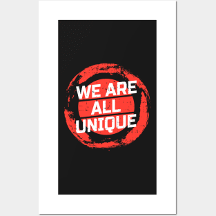 We are all unique Posters and Art